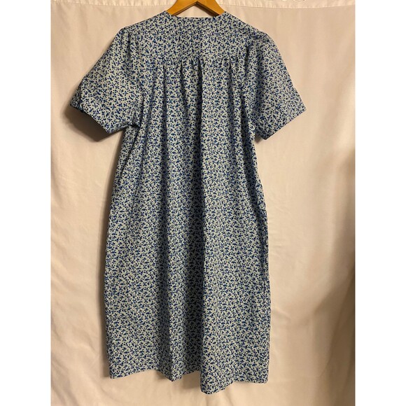 SpringTime Duster/Night wear  Blue Floral Size Small - Picture 2 of 7
